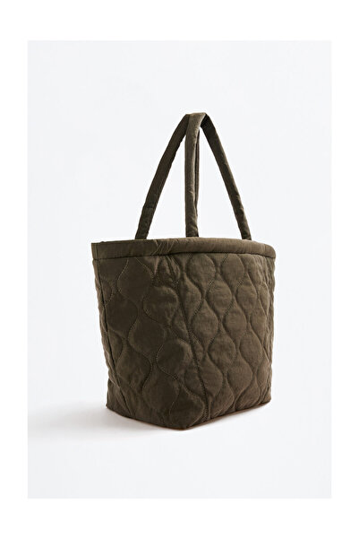 LEFTIES Woman Quilted Nylon Shopper Bag