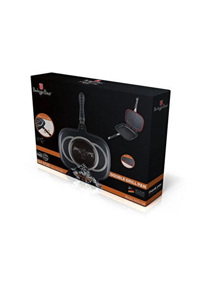 Berlinger Haus Berlinger Haus BH 6581A dupla serpenyő, 36 cm-es grillsütő, pót tömítéssel, mágneses nyéllel