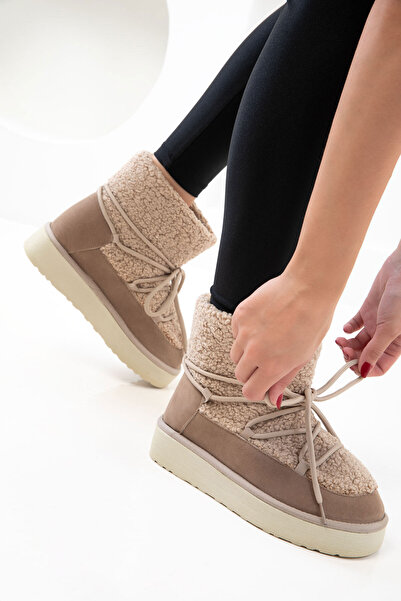 SOHO Γυναικείες μπότες Mink - 20077 Model Bootie