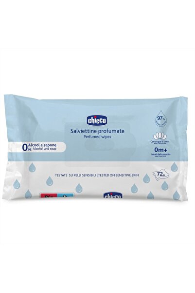 Chicco Parfümlü Islak Mendil 72’li – %97 Doğal Kaynaklı, Alkol & Sabun İçerme...