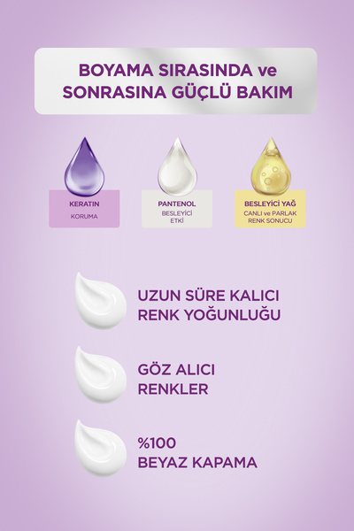Palette Göz Alıcı Renk Saç Boyas 1-0 Siyah Pentanol & Besleyici Yağ İçeren Saç Boyası 115 ml