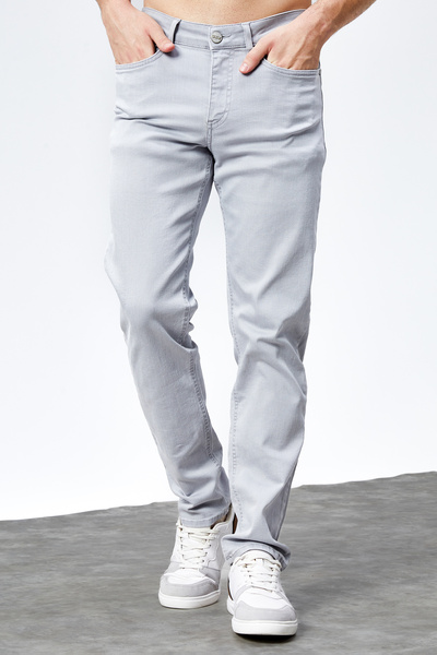 HLT JEANS Ανδρικά τζιν γκρι Lycra Regular - Flexible Jeans Hlthe 001980