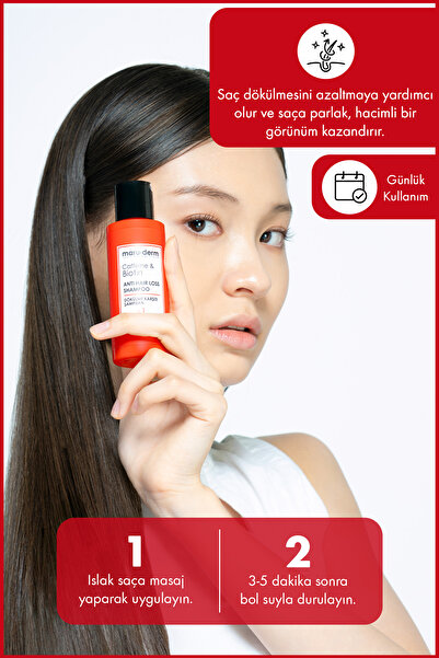 Maru.Derm Seyahat Boy - Maruderm Saç Dökülme Karşıtı Sülfatsız Şampuan 100 ml | Sülfatsız, Tuzsuz, Vegan