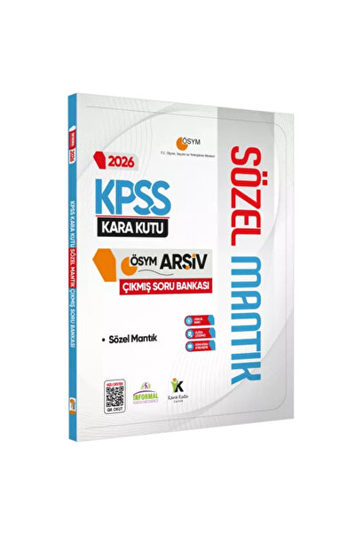 Karakutu Yayınları 2026 KPSS SÖZEL MANTIK Kara Kutu ÖSYM Çıkmış Soru Havuzu B...