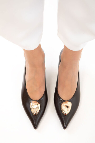 SOHO Hnědé dámské klasické boty na podpatku 20999