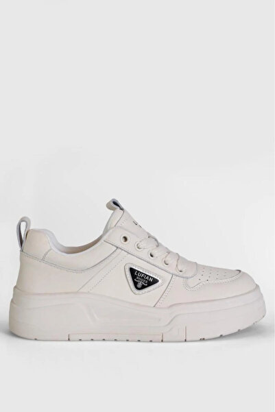 Lufian 122230050 Jennifer Women's Genuine Leather Classic Sneaker White