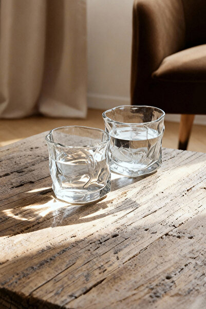 TRENDYOLMİLLA HOME Set of 2 200 ml Glass Cups Tphaw26Brd00003