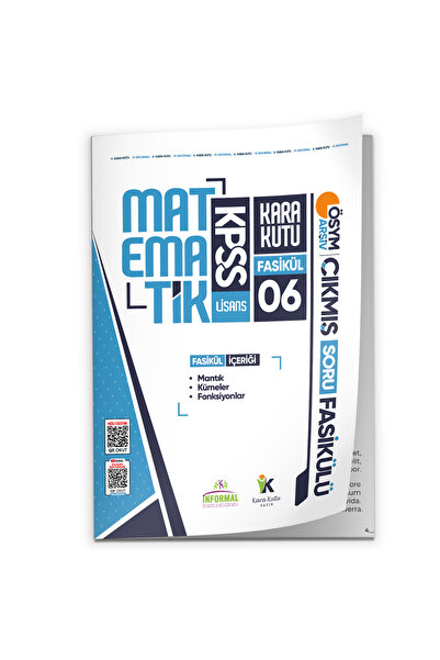 Karakutu Yayınları 2026 KPSS Matematik Kara Kutu 6.Fasikül ÖSYM Çıkmış Soru M...