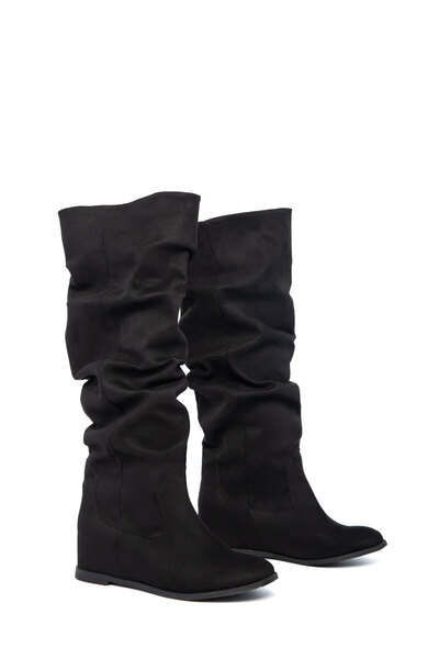 SOHO Černé semišové dámské boty 13824