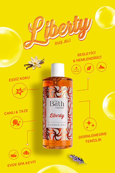 THE BATH FACTORY Nemlendirici Ve Besleyici Liberty Duş Jeli 400 ml