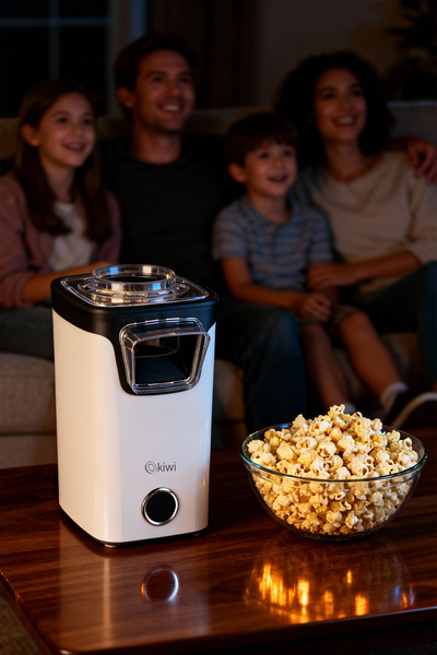 Kiwi Kpm-7412 Popcorn Maker | Hot Air Technology | Low-Fat & Healthy Snack