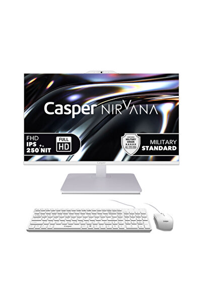 CASPER Nirvana A80.1342-BF00X-V-B Intel Core i5-13420H 16GB RAM 1TB NVME SSD Freedos Beyaz All in one