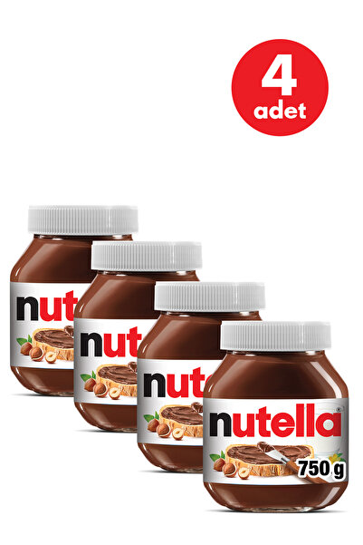 Nutella Kakaolu Fındık Kreması 750 Gr - 4 Adet