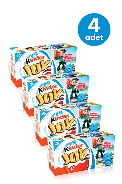 Kinder Joy Yumurta Çikolata Erkekler 20 Gr 3'lü - 4 Adet