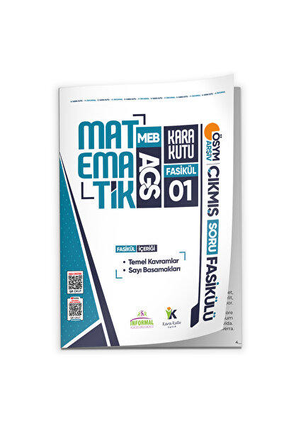 Karakutu Yayınları 2026 MEB AGS Matematik Kara Kutu 1.Fasikül ÖSYM Çıkmış Sor...