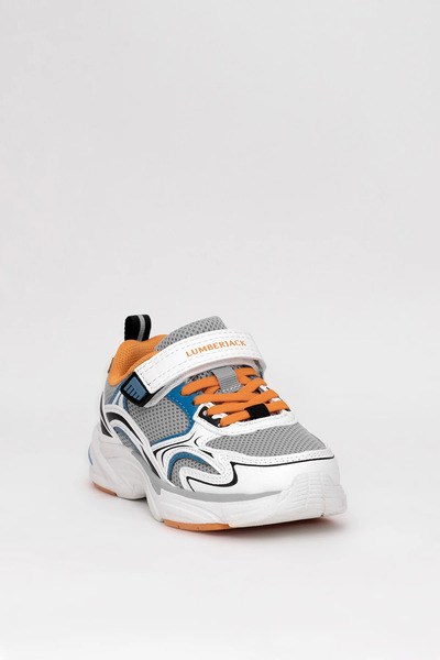lumberjack 101941673 5m Bulk 5Fx Filet Boys' Sneaker White - Orange