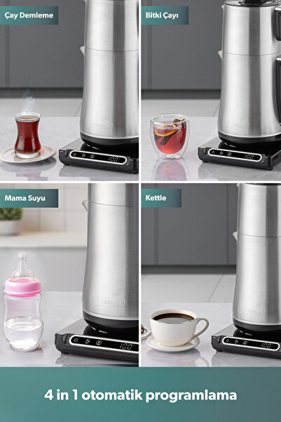 HOMEND Teabot 1785H Talking Automatic Tea Maker Chrome