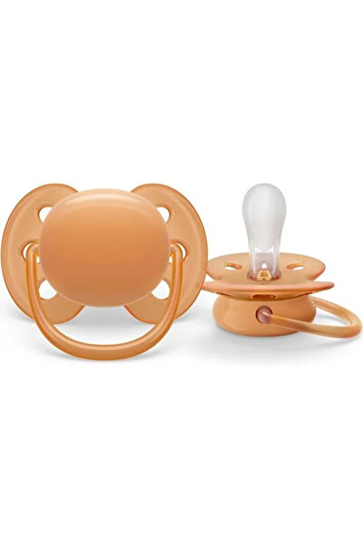 Philips Avent Σετ 2 suzete Philips-Avent SCF091/33, ultra soft 6-18 luni, Ortodontice, fara BPA, Roz/Portocaliu