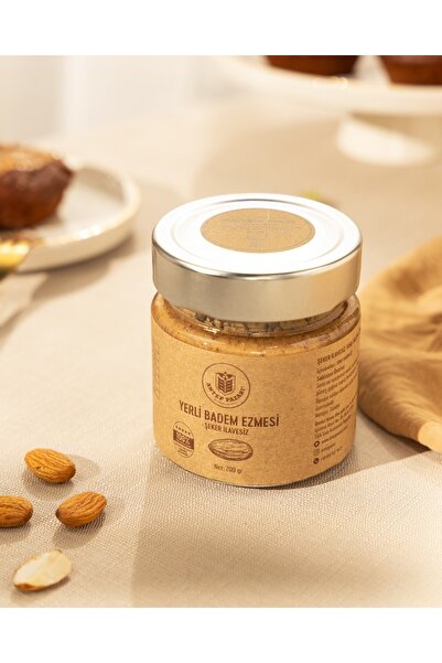 Antep Pazarı Yerli Badem Ezmesi-%100 Yerli Badem-200 gr
