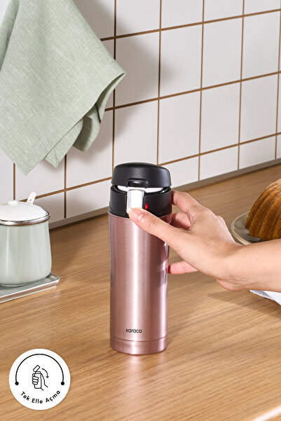 Karaca Rose Gold 350 ml Pluton Steel Leakproof Thermos