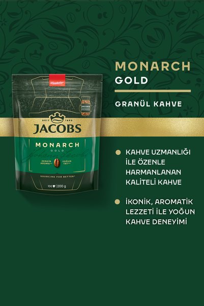 Jacobs Monarch Gold Granular Coffee 200 Grams