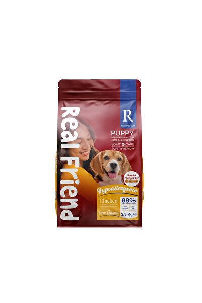 Real Friend Tüm Irklar Yavru Köpek Maması Tavuklu-All Breeds Puppy Dog Food W...
