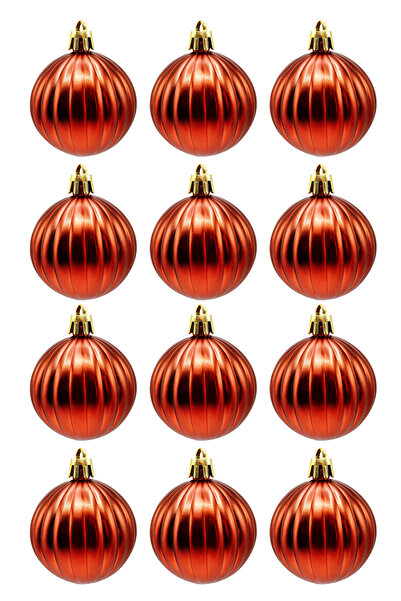 Waldern New Year's 12-Piece 5cm Cici Ball Matte Christmas Tree Ornament