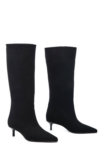 SOHO Black Suede Women's Boots 21197