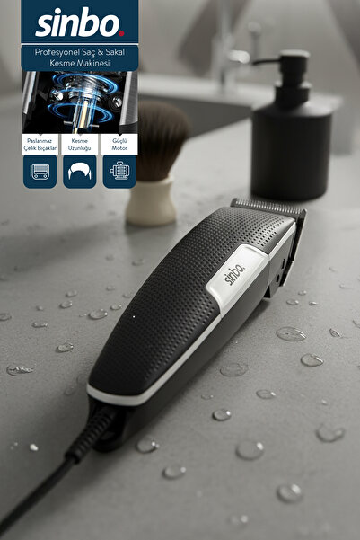 Sinbo SHC-1901 Sakal ve Saç Kesme Makinesi-Siyah