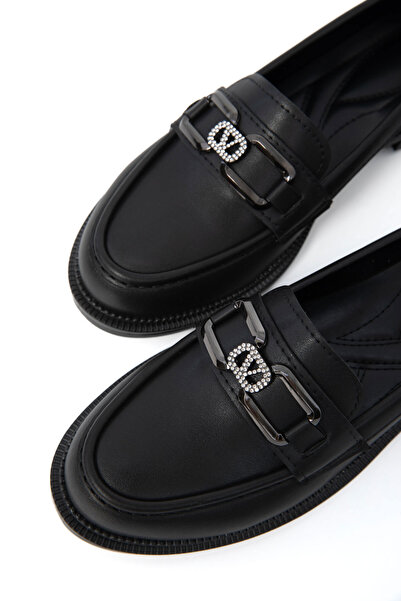 SOHO Черни дамски мокасини 21159
