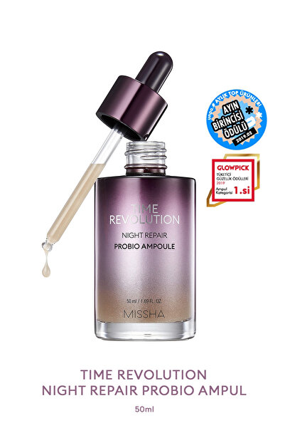 Missha Total Yaşlanma Karşıtı Ampul Time Revolution Night Repair Probio Ampou...