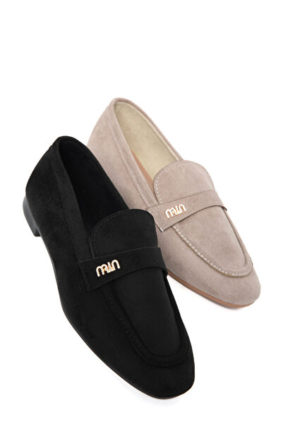 SOHO Μαύρα Suede Γυναικεία Παπούτσια Loafer 21163