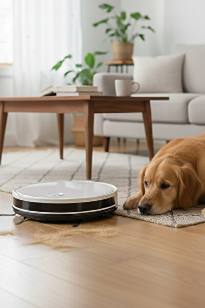 HOMEND Alex 1288h Moplu ve Akıllı Robot Süpürge Gyroscope Beyaz