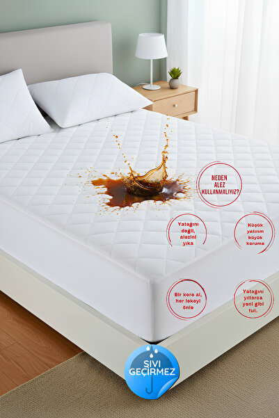 Formeya Adelya Micro Kapitone Fitted Full Kenar Водонепроникний захисний чохол для матраца Одинарний Подвійний Battal