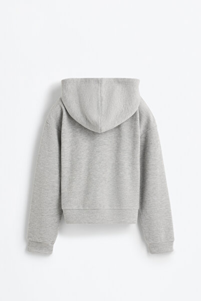 LEFTIES Παιδικό πλεκτό μπουφάν με κουκούλα και φερμουάρ