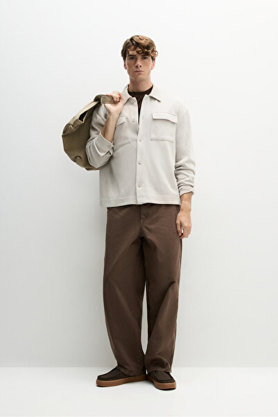 LEFTIES Ανδρικό μπλουζάκι με υφή και τσέπες