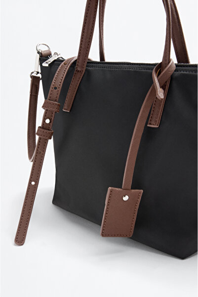 LEFTIES Dámská malá nylonová crossbody kabelka s ozdobou