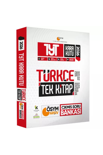 Karakutu Yayınları 2026 TYT Türkçe Kara Kutu TEK KİTAP ÖSYM ARŞİV Çıkmış Soru...