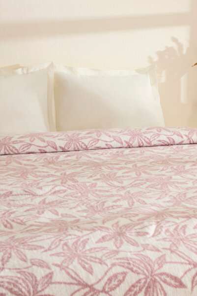 Karaca Home Διπλή ακρυλική κουβέρτα Layla Plum