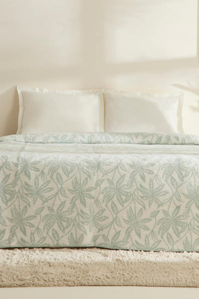 Karaca Home بطانية لايلا مزدوجة الاستخدام بالنعناع