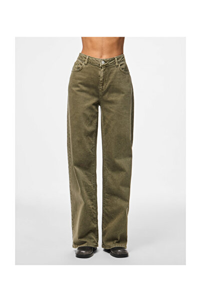 PIECES Pcsilke Mw Wide Colored Jeans Noos Bc