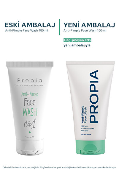Propia Karma Yağlı Akne Eğilimli Cilt için Sivilce Siyah Nokta Karşıtı Arındırıcı Yüz Temizleme Jeli 150ml
