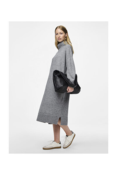 PIECES Rochie tricotată cu gât rulat PCMALOU LS NOOS BC