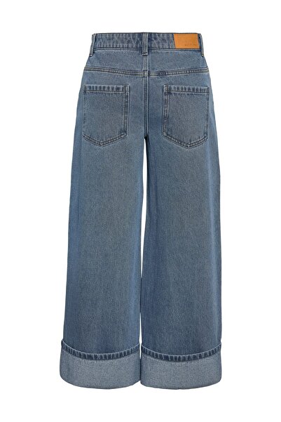 Noisy May Nmkettie Nw Fold-Up Wide Jeans Vi597Mb