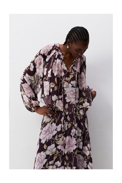 LEFTIES Kobieta Koszulka z siateczki w kropki