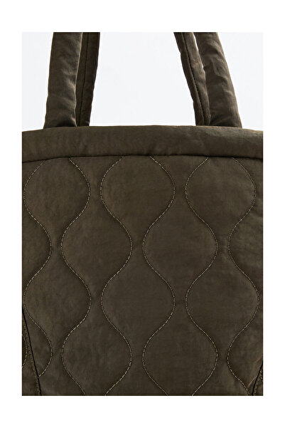 LEFTIES Woman Quilted Nylon Shopper Bag