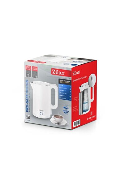 Zilan Ηλεκτρικός βραστήρας ZLN1147 Λευκός, 1500 W, 1,7 L, Ενδεικτική λυχνία, αυτόματη και χειροκίνητη απενεργοποίηση