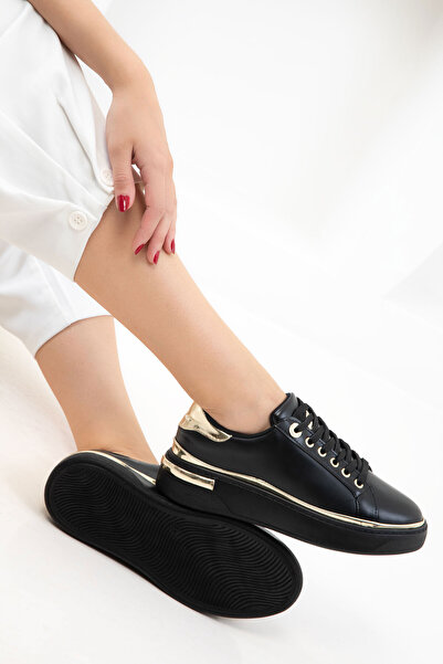 SOHO Black-Black Women's Sneaker 20810