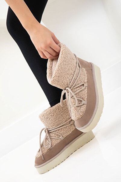 SOHO Γυναικείες μπότες Mink - 20077 Model Bootie