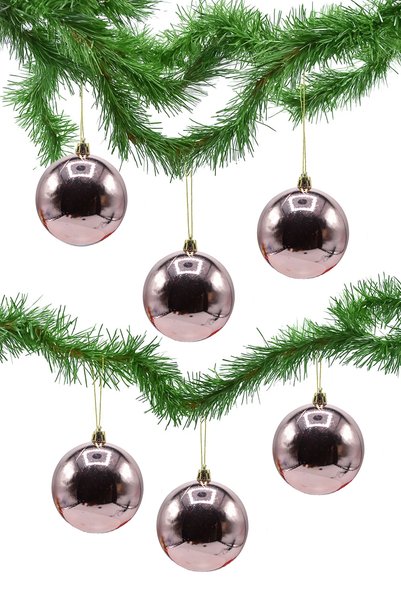 Waldern Cici top christmas pine tree ornament 8 cm 6-pack
